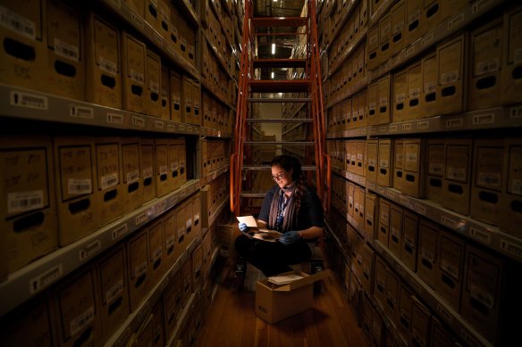 Secret spot: quiet time at the NSW State Archives in Kingswood.