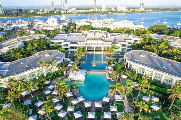 The Sheraton Grand Mirage is one of the best known hotels on the Gold Coast.