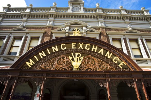 The Mining Exchange building on Lydiard Street, Ballarat.