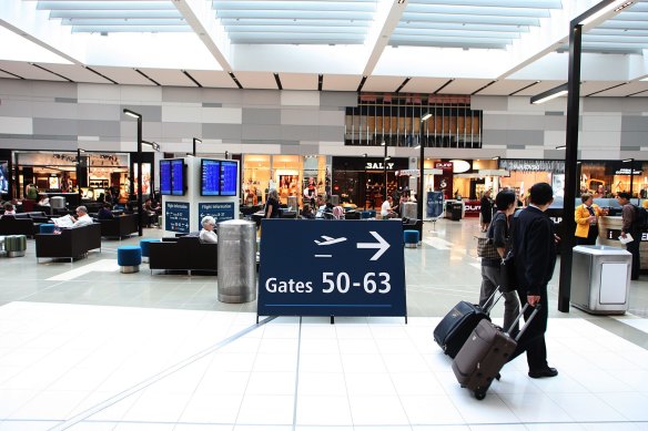 Duty-free shops at Sydney Airport: Revenues for the industry have plunged in the pandemic.