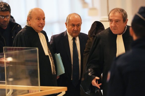 Details of the surveillance were exposed during an influence-peddling trial last month concerning France’s former intelligence chief, Bernard Squarcini (centre), whom LVMH had hired for security work after he left the post in 2012.