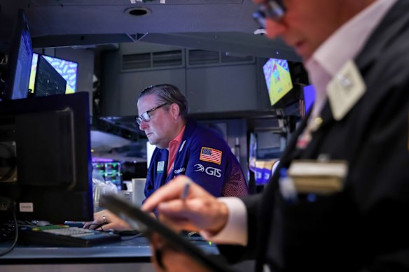 US stocks felt pressure as yields climbed in the bond market.