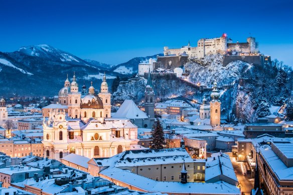 Winter views over Salzburg from the castle are marvellous.