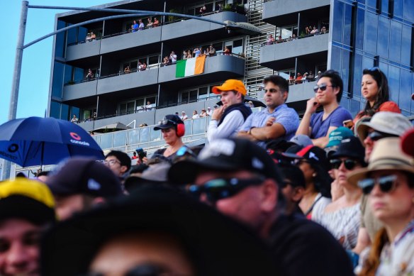 Formula one fans at last year’s Melbourne Grand Prix.