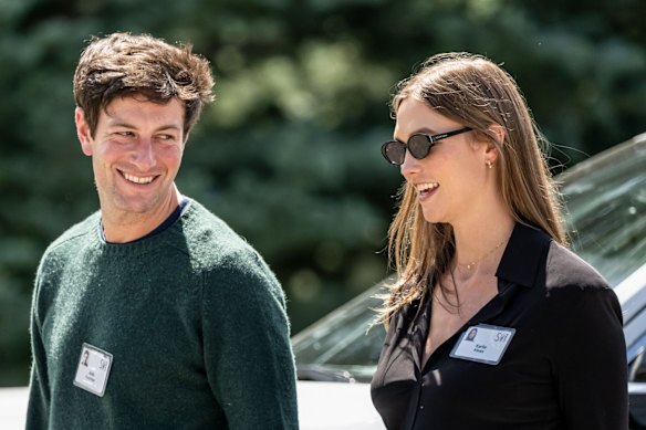 Joshua Kushner, with wife Karlie Kloss, is the brother of Donald Trump’s son-in -law, Ivanka Trump.