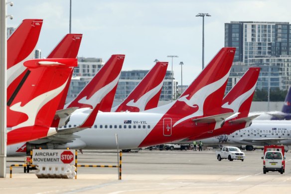 Having  a Qantas flight arrive on time  could be considered miraculous, of late.