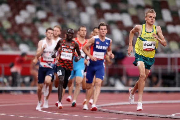 Stewart McSweyn had a front-running plan in his 1500m semi-final.