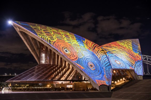 Ms Turnbull was credited with seeding the idea of recognising Indigenous history at Bennelong Point, which eventually became Badu Gili, the sunset sails lighting that explored First Nations stories.