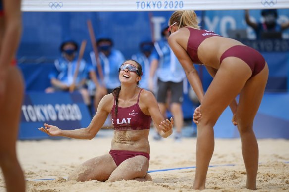 Australia face Anastasija Kravcenoka and Tina Graudina of Latvia in a semi-final on Thursday.