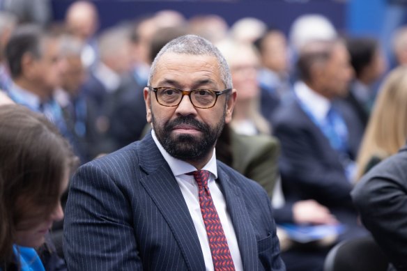 British Home Secretary James Cleverly. 