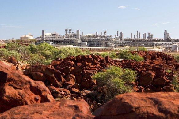 Woodside’s North West Shelf gas plant at Karratha.