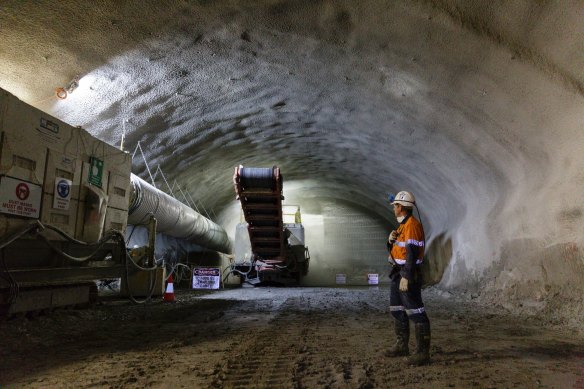 Construction of the new NorthConnex tunnel in 2017.