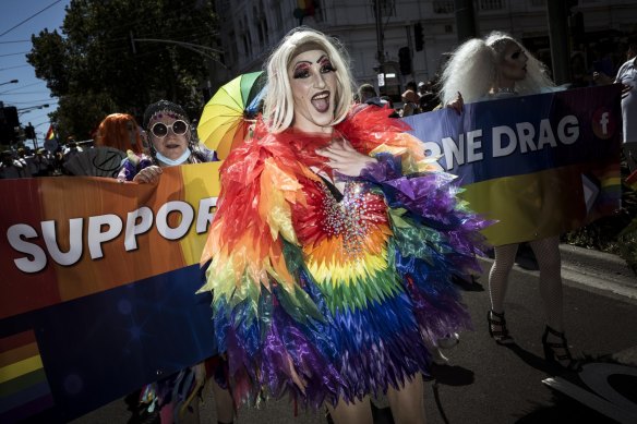 Thousands of Melbourne’s LGBTQ community marched in the 2022 Midsumma Pride March in St Kilda.