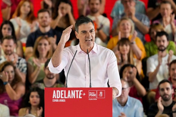 İspanya Başbakanı ve PSOE Partisi lideri Pedro Sanchez.