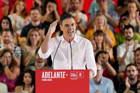 Pedro Sanchez, Spain’s prime minister and leader of PSOE party.