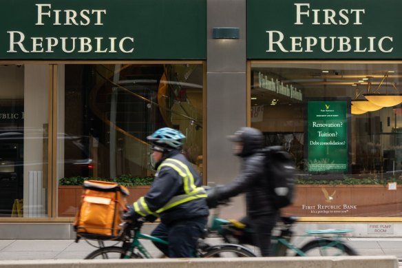 First Republic Bank’s shares are down 97 per cent this year.