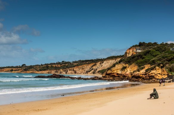 The coastal town of Anglesea on the Great Ocean Road.