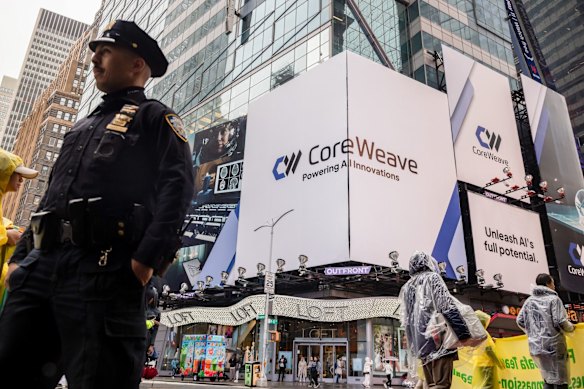 Shares in CoreWeave have fallen by one-third in recent weeks, although things could be worse.