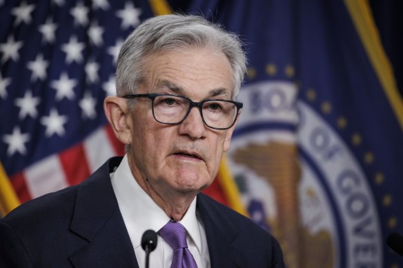 Fed chair Jerome Powell. The Federal Reserve, the European Central Bank, and the Bank of England are all talking as if the world economy touched bottom several months ago.