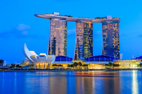 Marina Bay Sands was built in less than five years, from groundbreaking to ribbon cutting.