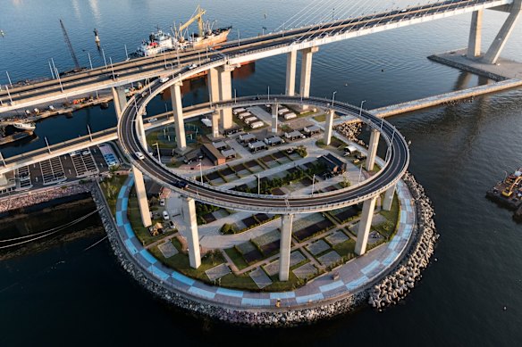 Busan is home to dizzying bridges.