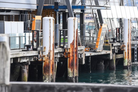 The wharves at Circular Quay are near the end of their working lives.