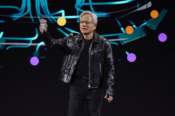 Nvidia founder Jensen Huang lost more than $US20 billion on Monday.