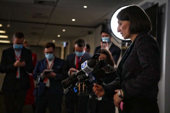 Premier Gladys Berejiklian announced new restrictions for four LGA areas. 