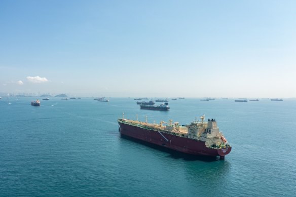 The queue of ships waiting to access the Panama Canal is building.