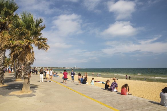 St Kilda Beach.