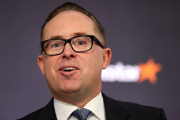 Qantas chief executive Alan Joyce is on schedule to receive a multi-million retention bonus as the airline’s performance soars despite customer complaints about its service.
