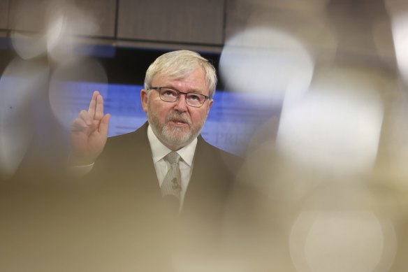 Former prime minister Kevin Rudd.