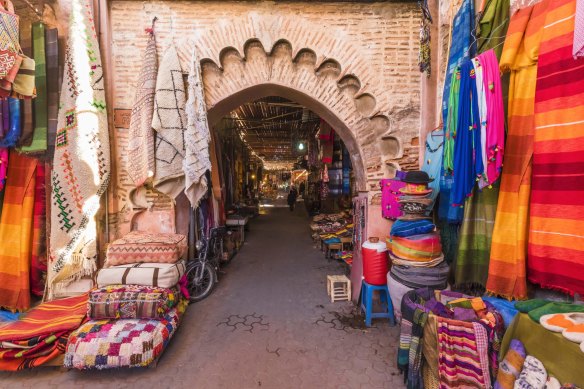 Beware of traffic in Marrakesh’s medinas. 