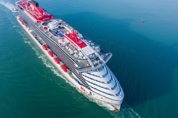 The first Virgin Voyages cruise set sail in August 2021.