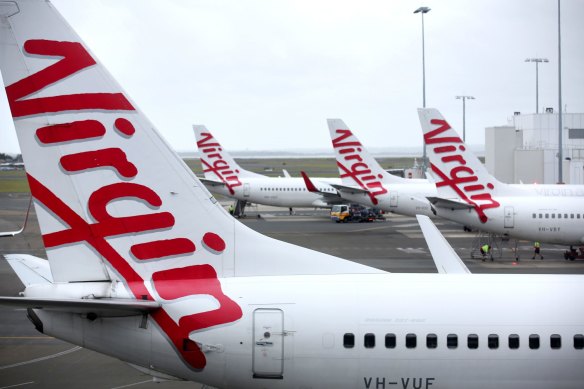 Two Virgin Australia aircraft were withdrawn from use in September.