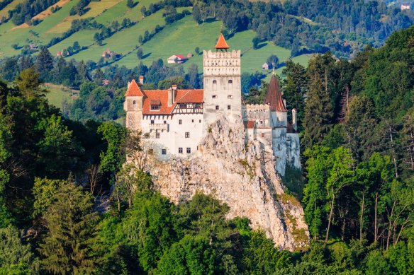 Bran castle found in the town of Brasov in Transylvania, Romania. 