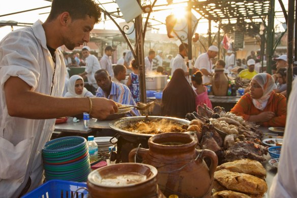 For vendors, it’s business as usual at Djemaa el Fna.