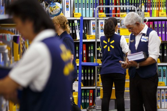 Walmart has increased its already sizeable lead over Amazon. 