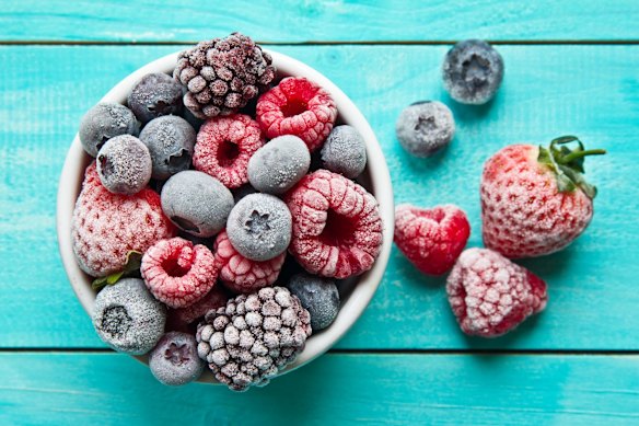 Frozen berries are high in fibre.