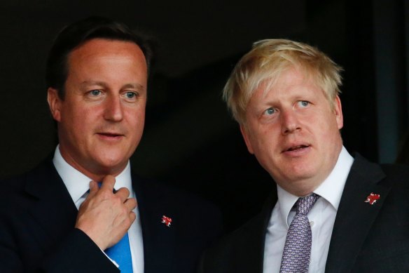 David Cameron, left, and Boris Johnson, pictured in 2012. 