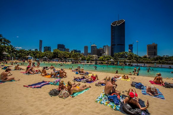 It’s a hot one in Brisbane today.