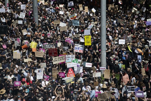 The Sydney March 4 Justice rally attracted several thousand.