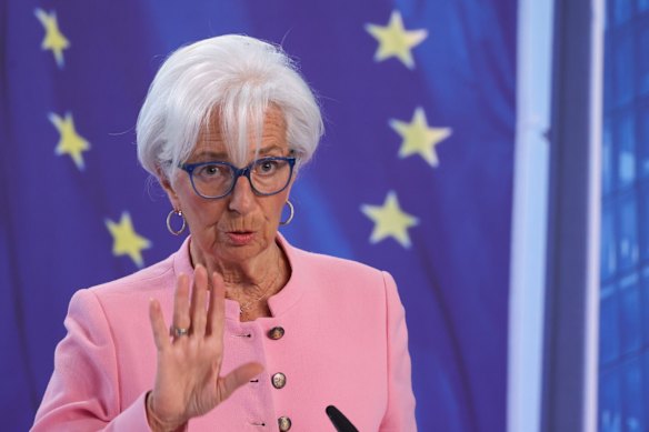 Christine Lagarde, president of the European Central Bank.