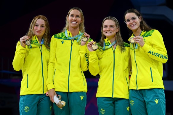 Australia’s swimmers including members of our defending Commonwealth Games champion relay team were expected to make a splash in Armstrong Creek.
