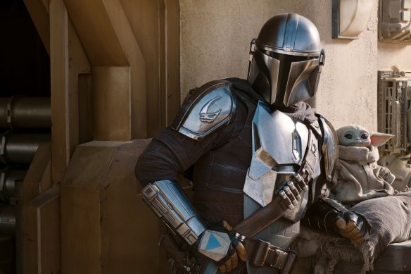 Pedro Pascal as The Mandalorian.