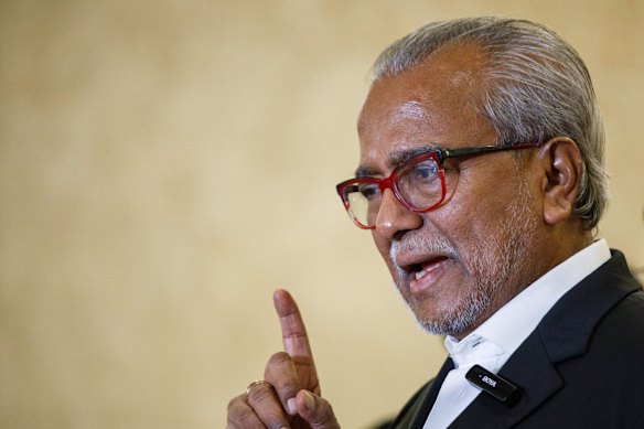 Najib’s lead lawyer, Muhammad Shafee Abdullah, speaks after the verdict.