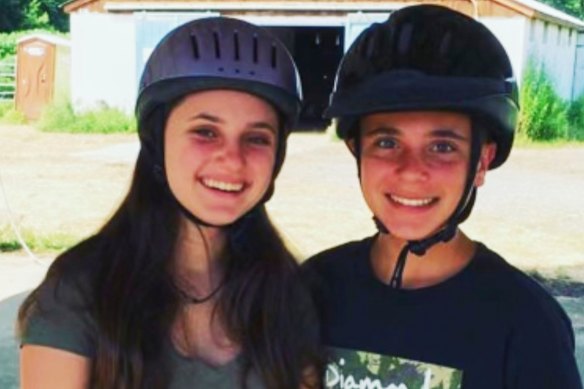 Robbie Alhadeff (right) with his sister Alyssa, who was killed in the 2018 Parkland school massacre.