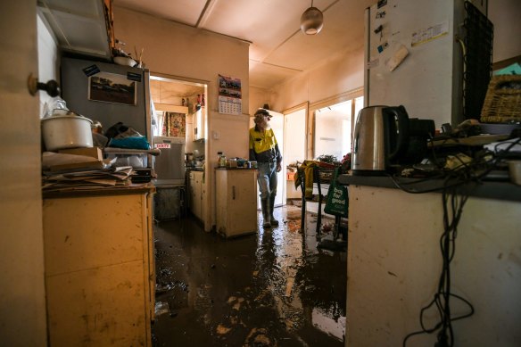 Flooding devastated the town of Rochester in central Victoria.