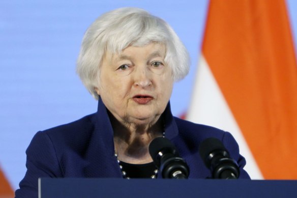 US treasury secretary Janet Yellen said the government was watching the situation. 