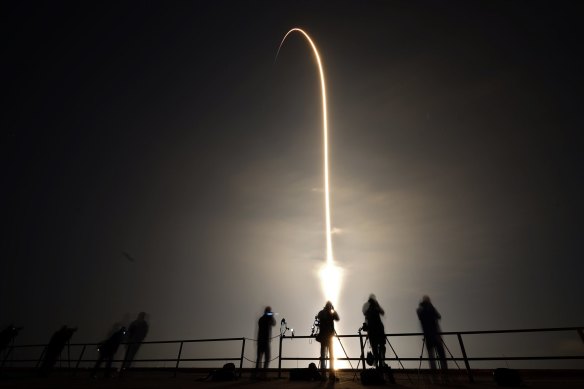 A SpaceX Falcon 9 - the same type that will take SpIRIT to space - launches from Florida in March.